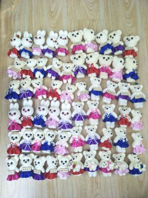 Little Bear Bouquet Factory Wholesale Cartoon Foam Ice Cream Bear Doll Promotional Gifts Flower Shop Material