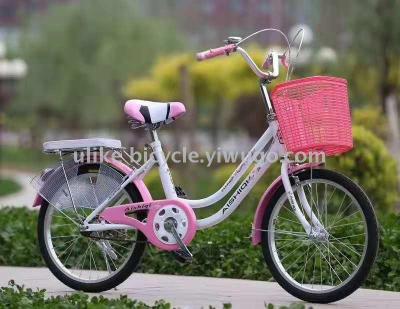 Bicycle 20 inches new men and women bike with rear seat, car basket buggy