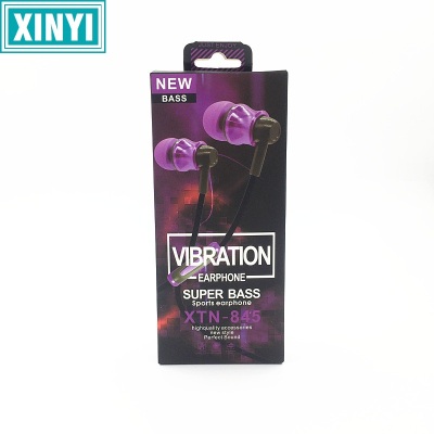 Xtn-845 in-ear small earphone 5 colors optional with mark voice call MP3 mobile phone general sales.