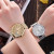Aliexpress new love fashion net with watch grid scale ladies watch student couple watch