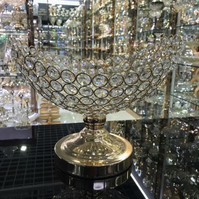 Crystal fruit plate hotel supplies Crystal decoration factory direct selling