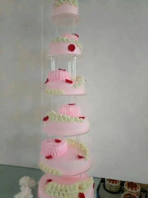 Acrylic plastic multi-layer wedding ceremony display cake rack cake holder