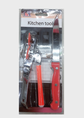 Kitchen-silica can opener + fruit knife bottle opener + silica gel bottle opener + silica gel brush