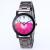 Fashion hot creative watch simple multicolor pattern steel band men's leisure quartz watch wholesale a hair