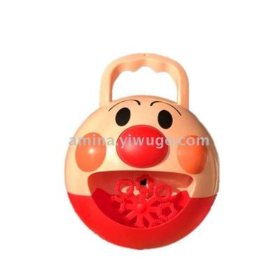 Summer bubble bread superman bubble machine fully automatic colorful electric bubble shooter with music lights