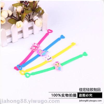 Creative PVC soft rubber bracelet PVC children bracelet bracelet bracelet silicone wrist band wholesale