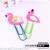 Lovely PVC soft plastic metal bookmark clip flamingo paper clip unicorn paper clip office stationery gift folder