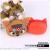 3D elk silicone drop wallet fox candy color silicone zip wallet gift supply
