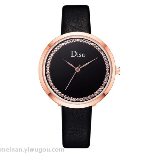 Luxury Diamond Alloy Simple Women‘s Personalized Fashion Watch