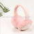 Manufacturer's adult suede rabbit fur warm folding earmuffs for both men and women