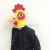 Chicken head mask animal mask latex mask Halloween cosplay props festival performance supplies