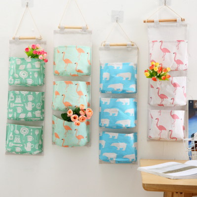 Household hanging bag storage bag storage bag home supplies sundry bag hanging bag behind the door