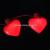 ZD Factory Direct Sales Luminous Bulb Necklace Led Glowing Necklace Big Peach Heart Luminous Necklace Foreign Trade Popular Style