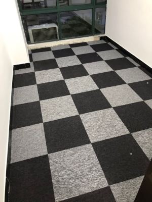 Plain square Mosaic carpet with asphalt base office carpet
