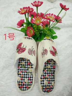 New handmade Butterfly household shoes Fashion cloth art household shoes