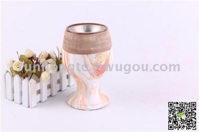 Web celebrity hot style wood grain marble grain Arab ceramic incense burner carbon stove home crafts