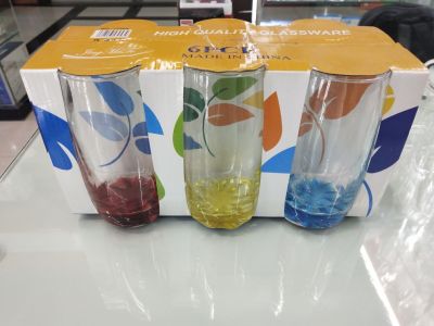 Machine Blown Glass Color Bottom Cup 9901 6901 0311