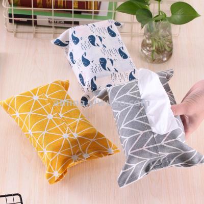 Cotton Linen Tissue Cover Bags Cover Cotton and Linen Simplicity Small Fresh Tissue Box Dining Room/Living Room Kitchen Paper Cover