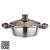 Stainless steel pot set pot double bottom milk pot soup pot wok wok with