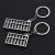 Creative Small Abacus Keychain Metal Mini Key Ring Car Pendant Key Chain 6 Gear Movable Abacus Beads