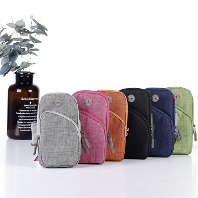 New cationic Oxford cloth outdoor sports arm bag, folding bag, elastic running fitness mobile phone bag