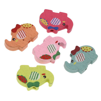 Wood animal buttons wholesale small children like craft accessories manufacturers direct