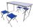 Aluminum table folding five-piece set of casual patio patio set is easy to carry