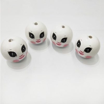 Cartoon ball beads sunny doll smile ball beads manual painted ball manufacturers direct