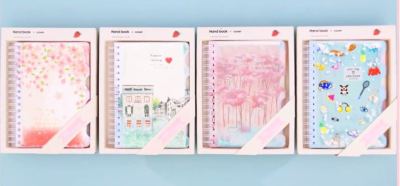 25k oil classification coil this quicksand loose-leaf sakura girl heart diary fresh notebook gift box