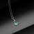 Korean Style New Green Chalcedony Swan Pendant Female Green Agate Inlaid Zircon Swan Necklace Pendant Simple Fashion Jewelry