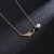 Retro Same Type as TikTok Titanium Steel Necklace for Women Rose Gold Colorfast Swan Love Creative Choker Factory Direct Sales