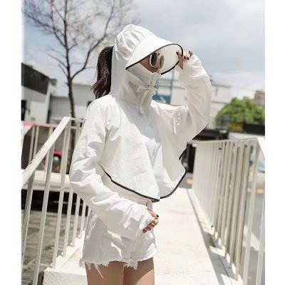 Summer fashion mask shawl with cap and sun protection