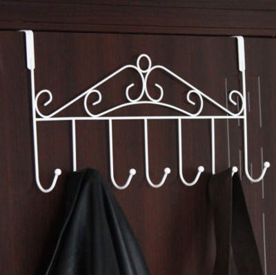 Ironwork Gate Back Hook Metal Door Seamless Creative Nailless Door Back Clothes Hook S Clothes Cap