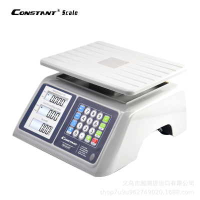 Waterproof electronic pricing scale commercial scale export English version fruit scale 30KG/10g