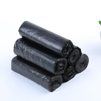 Household large black garbage bag thickened plastic bag Household garbage collection bag