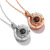 Trending on TikTok Same Style 100 Languages I Love You Necklace Female Projection round Rose Gold Clavicle Chain Pendant