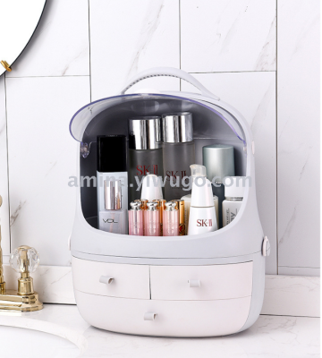 Internet Celebrity Cosmetic Case Extra Large Drawer Portable Storage Box Transparent Desktop Finishing Skincare Shelves Dustproof
