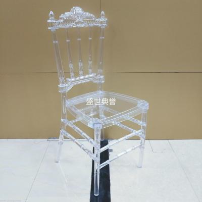 Export acrylic transparent bamboo section chair outdoor wedding resin chair hotel wedding banquet badge chair