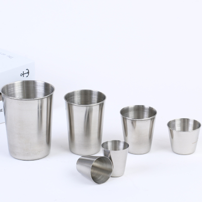 Unified shape stainless steel drinking cups cups kindergarten children ultimately responds water cups