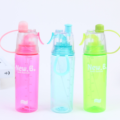 2019 summer new is suing portable large capacity space cup sports fitness kettle with suction expressions using the design