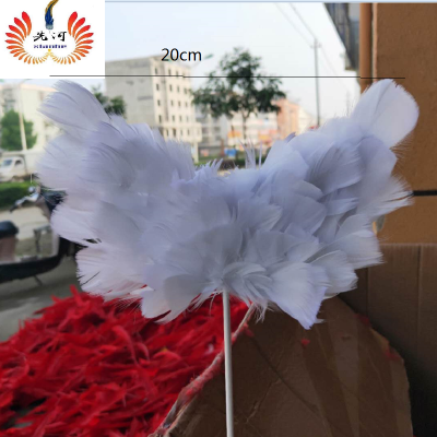 Feather Wings Birthday Cake Plug-in Baking Decorative Flag Decoration