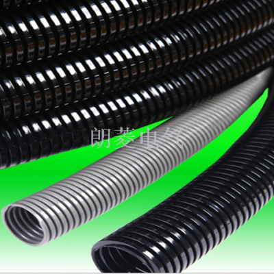 PA Flame Retardant Bellows Plastic Hose Wire Protective Tube Flexible Conduit Flame Retardant Plastic Wave Tube Opening and Closing