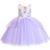 Hot style European and American children's Halloween girls princess dress lace pompous dress unicorn dress 