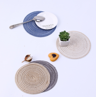 Japanese and Korean style home table with baked good food background table mat thermal pad plate pad