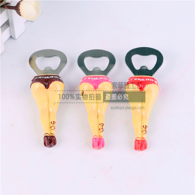 Tourism commemorative resin refrigerator paste creative refrigerator paste bottle opener