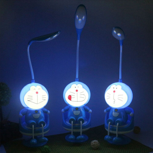 foreign trade exclusive cartoon pokonyan comfortable chair led desk lamp 2-speed adjustable doraemon usb eye protection