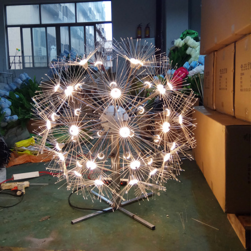 foreign trade dedicated led landscape lamp outdoor square garden lamp garden decorative lights brightening waterproof dandelion