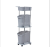 Multi-Layer Trolley Laundry Basket Movable Laundry Basket Bathroom Storage Basket Toy Rack with Pulley Dirty Clothes Basket