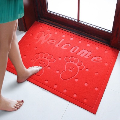 Shida 4060 Multi-Color Embossed Seamless Brushed Thickened Semicircle Door Mat Home Carpet Floor Mat Bedroom Doormat