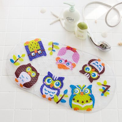 The Owl bathroom non - slip mat bathroom small room foot mat bathtub children cartoon bath mat with suction cup